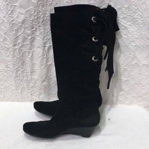Black Suede Nine West Boots
